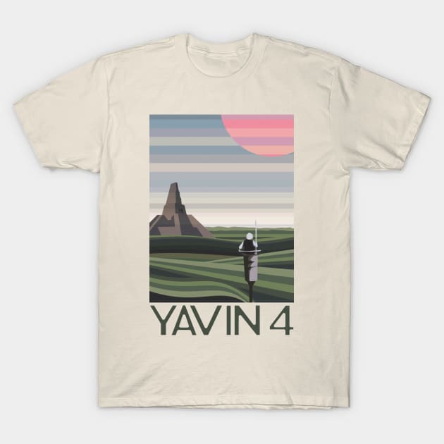 Visit Yavin 4! T-Shirt by RocketPopInc